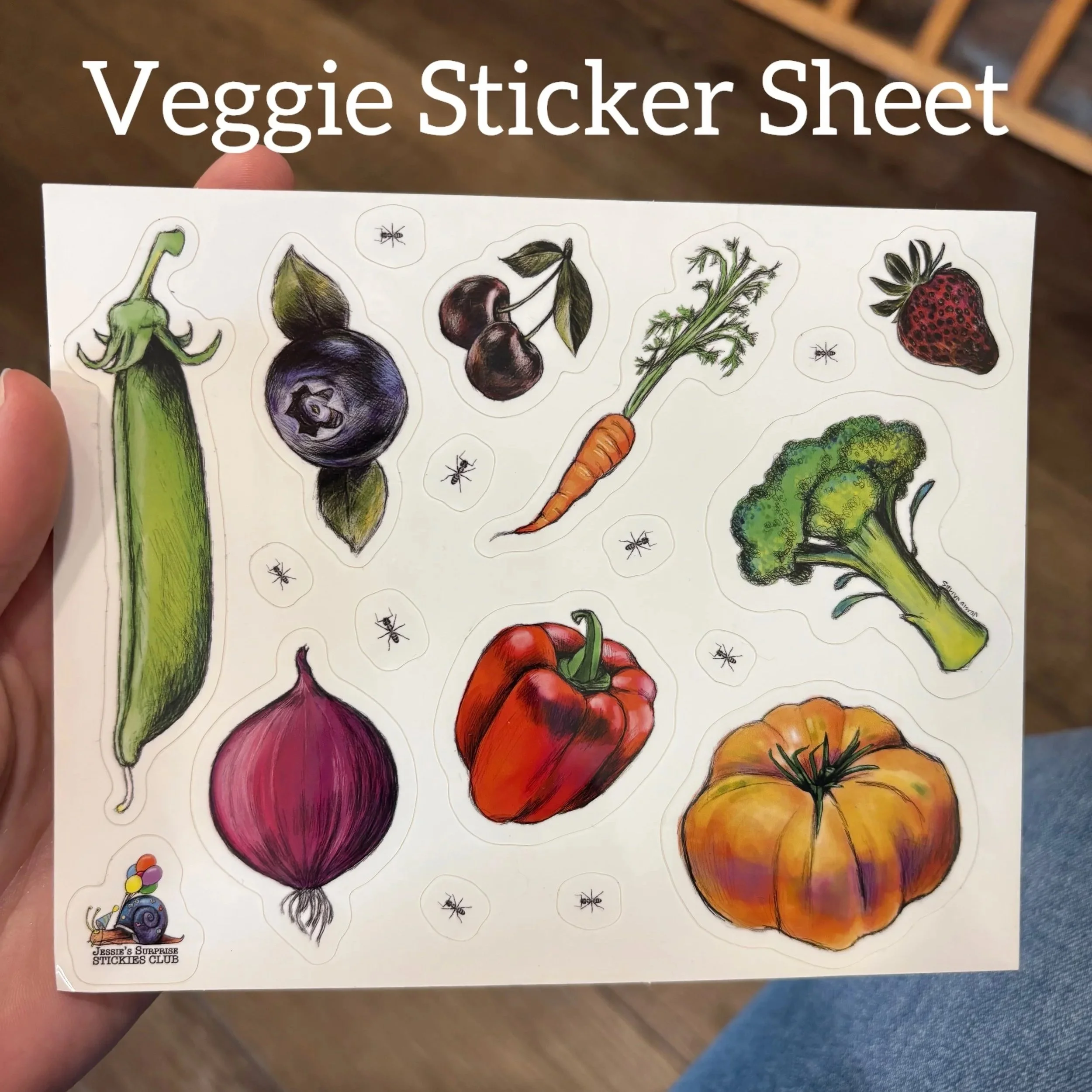 Veggies Stickies Sheet