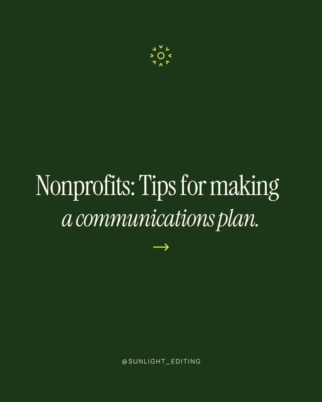 As a communications specialist, I love a good plan. 🌱 Here are three tips to craft a communications plan that works. What would you add? Let me know in the comments!