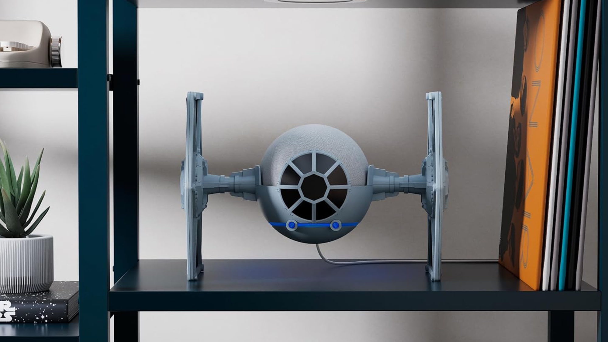 This Echo Dot Stand Is Straight from an Imperial Hangar