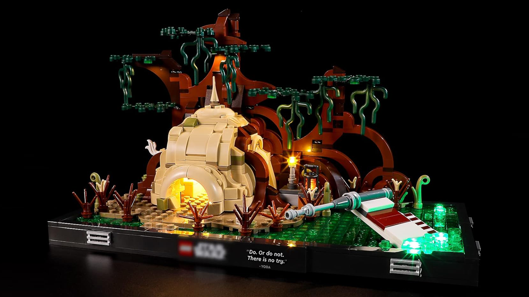 Lego Star Wars 75330 Dagobah Jedi Training Comes Alive with a Light Kit