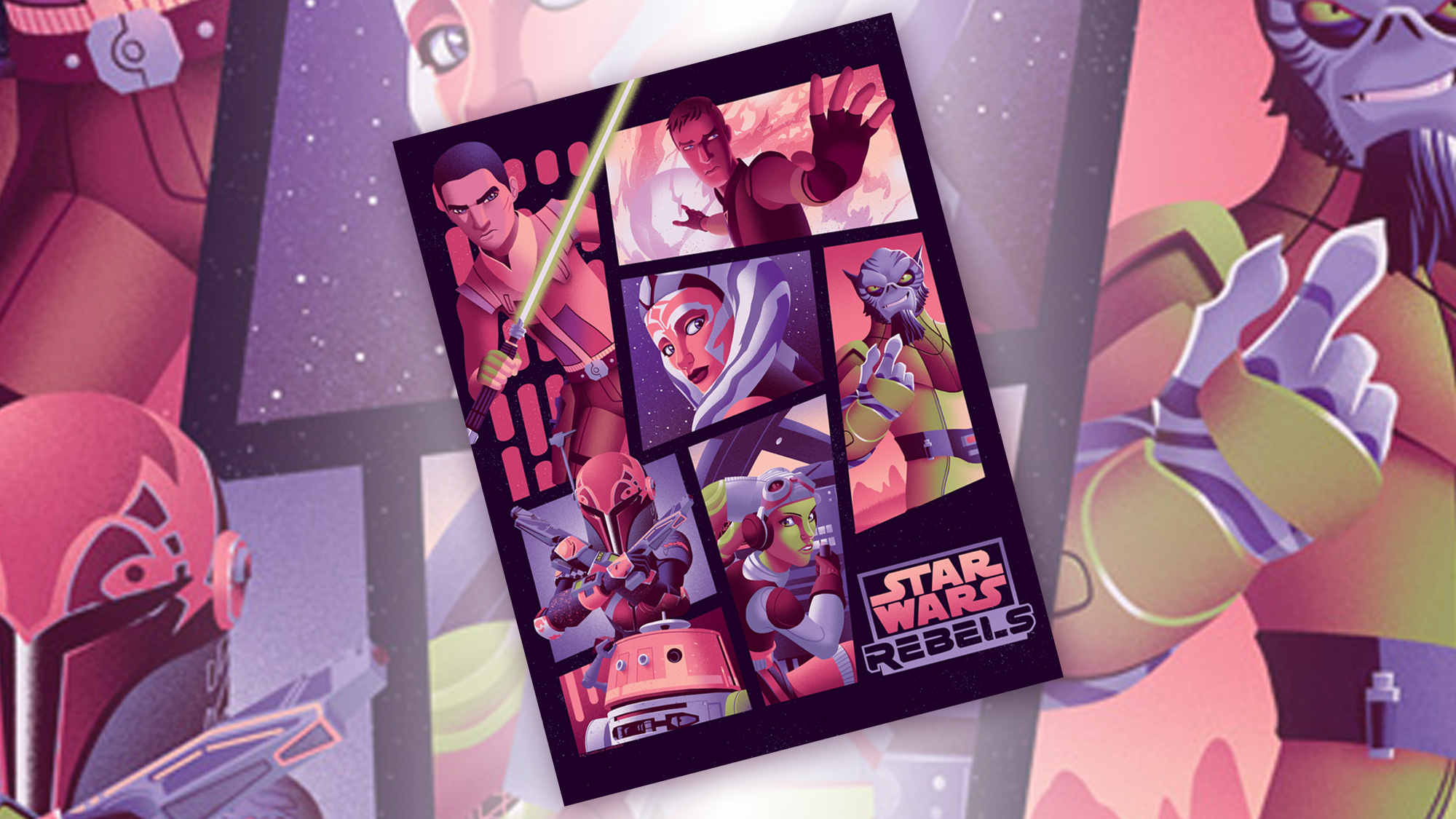 Artist Joe Hogan’s new piece “Space Family” Captures the Heart of Rebels.