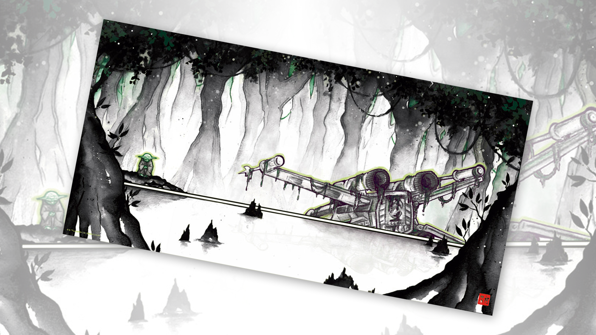 The Force Within: A Stunning Yoda Dagobah Print by Sandra Kamenz