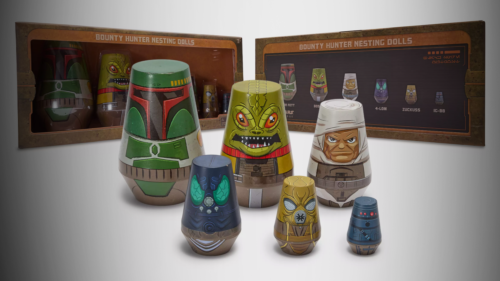 Star Wars Nesting Dolls for Bounty Hunter Fans
