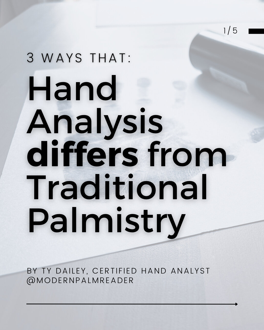 What makes modern hand analysis different from traditional palmistry? At first glance, they might seem to be the same, and there is, in fact, some overlap. But the focus or purpose, the approach, and what we look at are slightly (or sometimes signifi