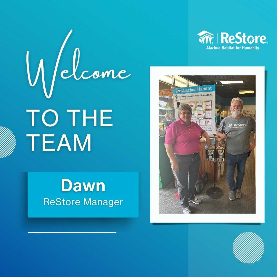 ✨ Welcome to the team, Dawn!  We are excited to have you on board as our new manager at ReStore. Here's to new beginnings and making positive impacts together! 🏠💙