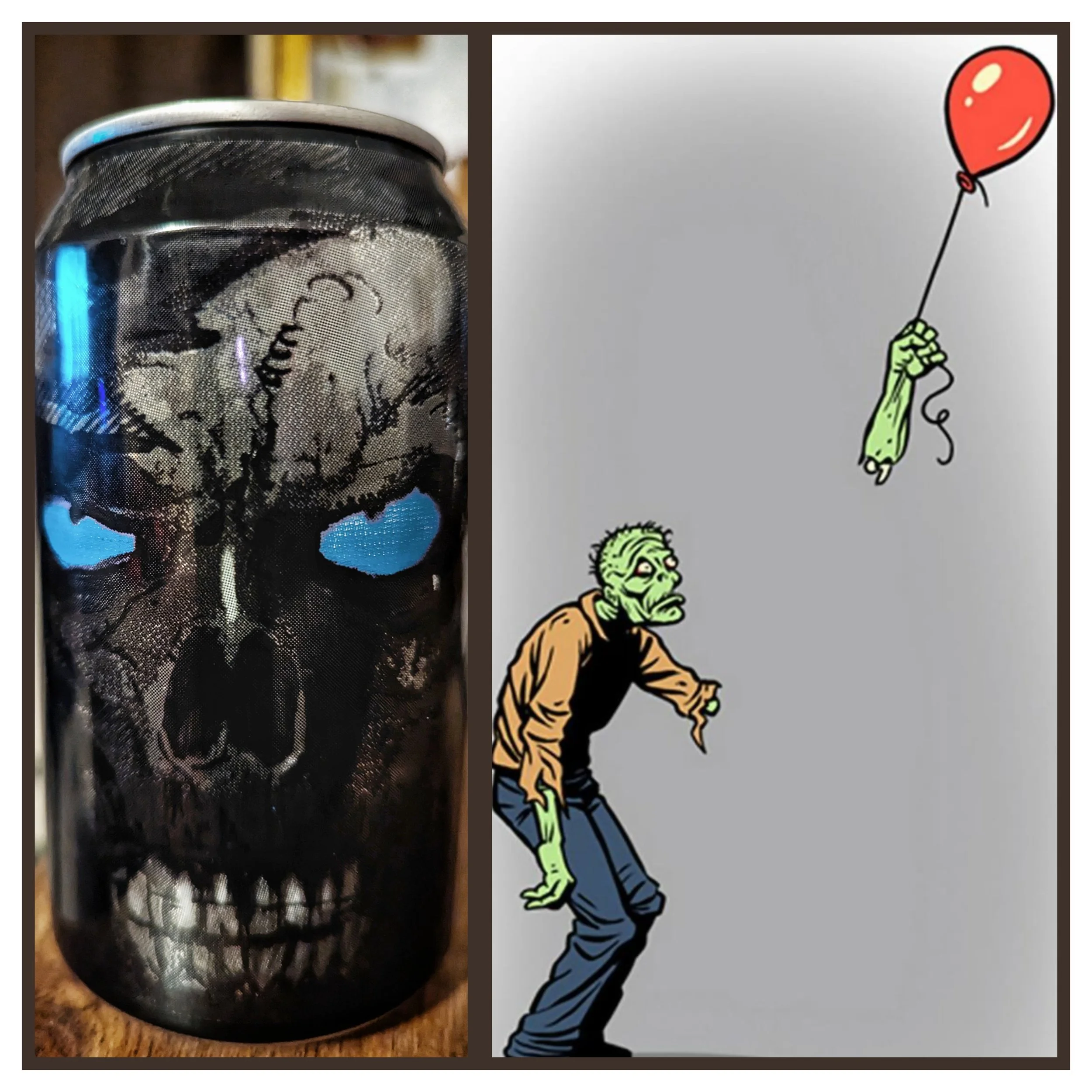 The beer that out Three Floyds on the map. Zombie Dust. In this case, a lighter version called, Zombie Ice. 