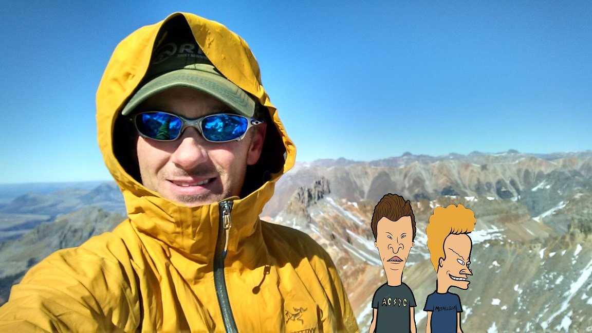 Sharing the summit with couple of buds!! :o)