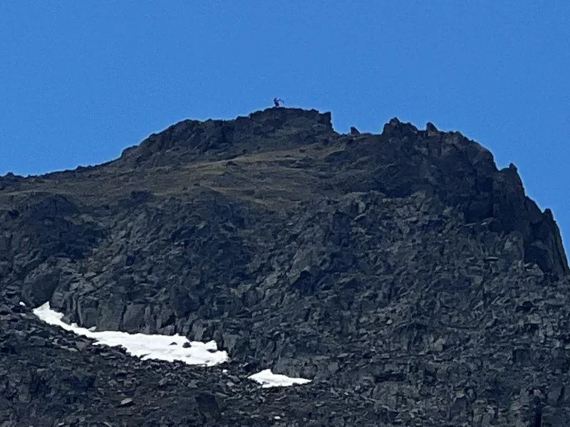 A zoom shot of me on 13,179' by Regina