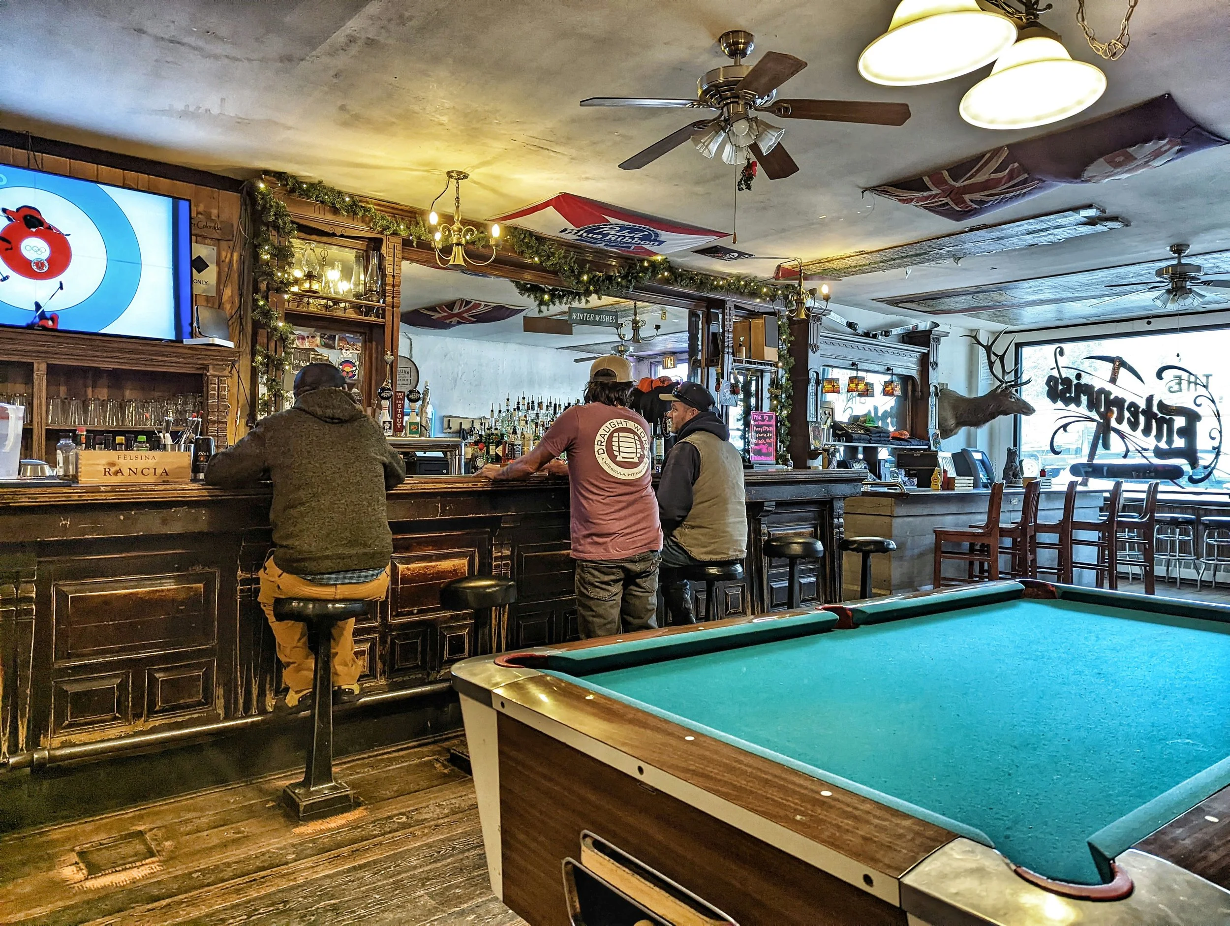 Inside the main bar