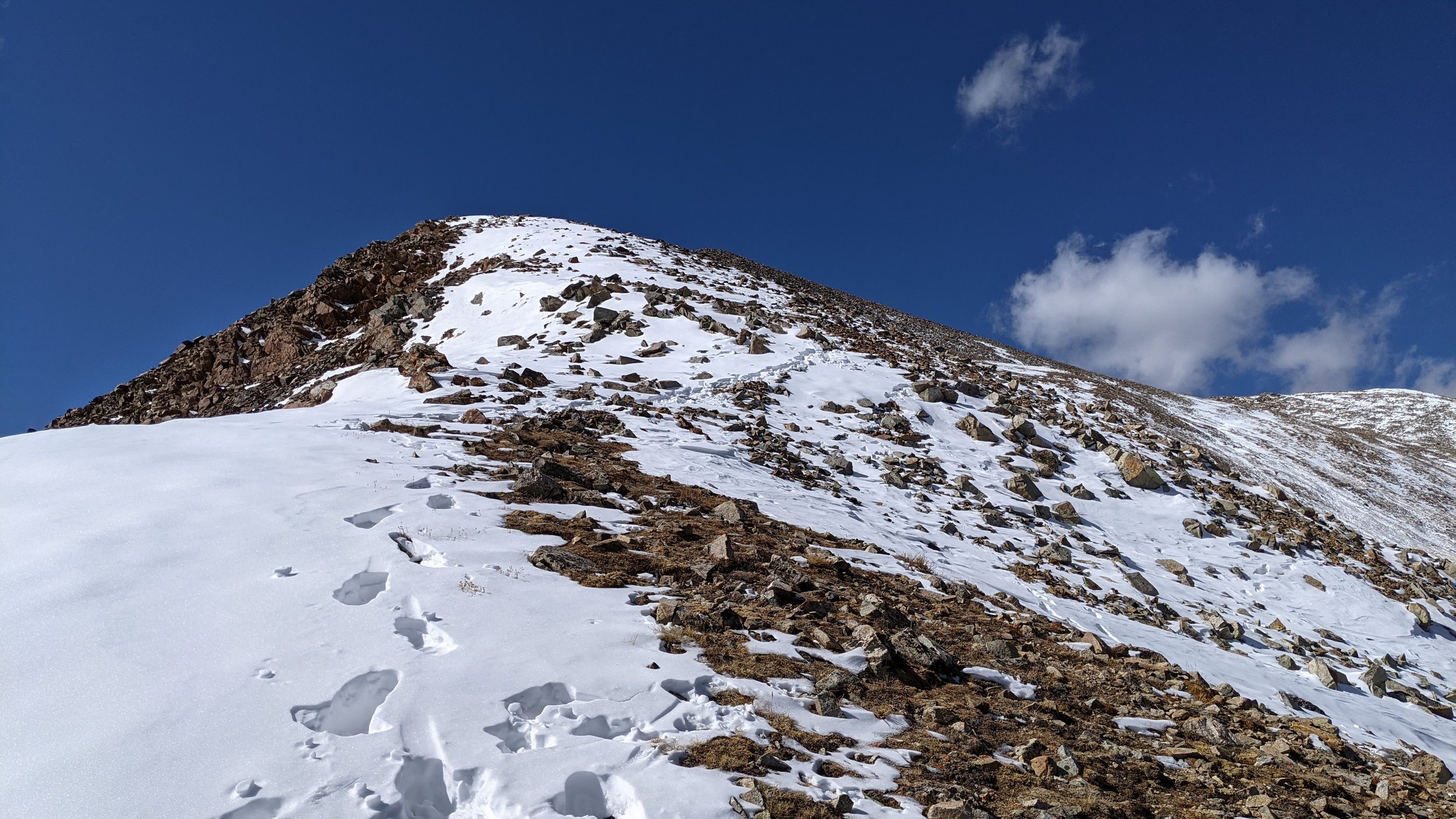 Almost to the summit!