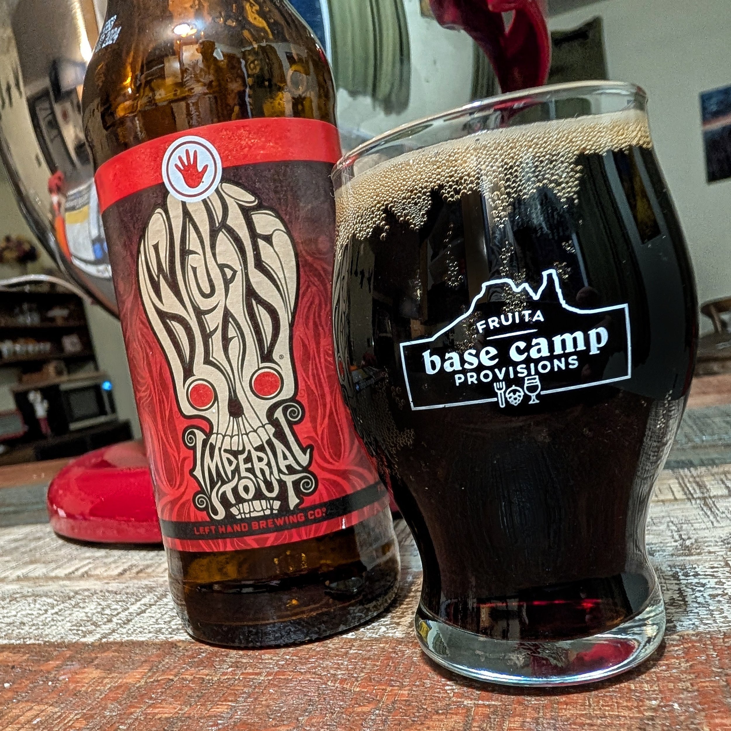 A CLASSIC from Left Hand Brewing, Wake up Dead is a HOPPY Russian Imperial Stout. And did I mention HOPPY already??