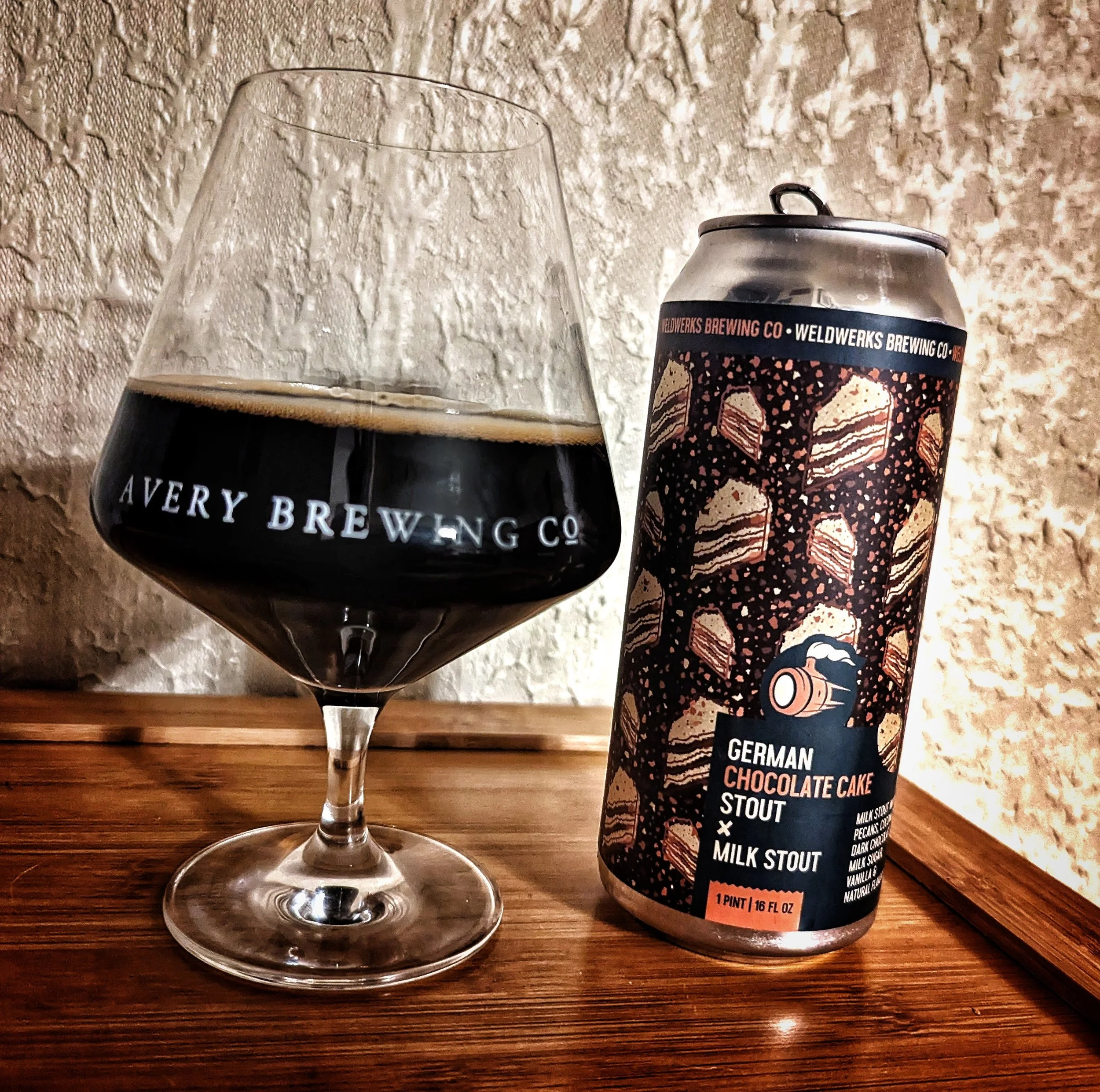 Pastry stout from Weldwerks. German Chocolate Cake!