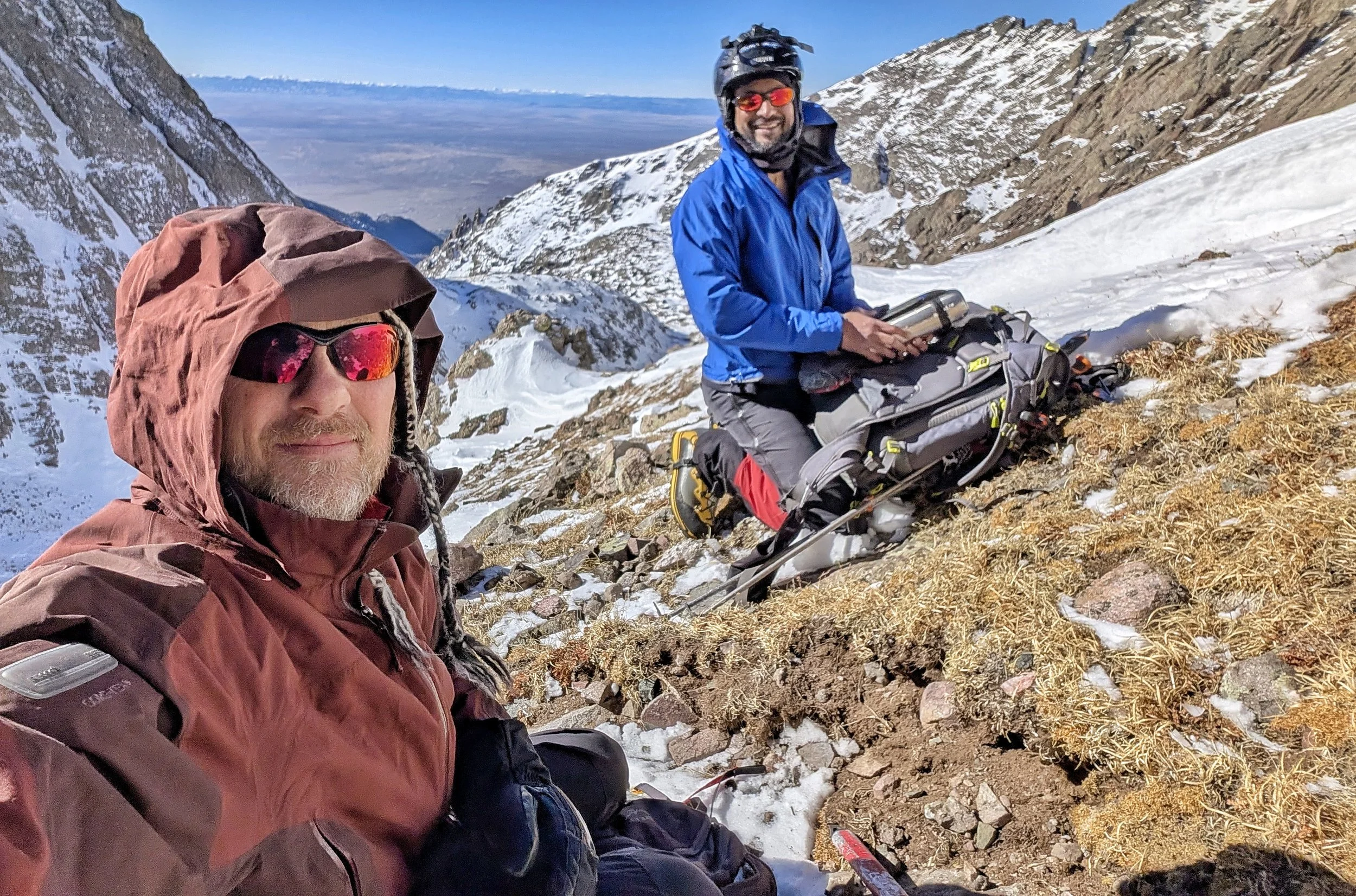 Taking a break on the ridge