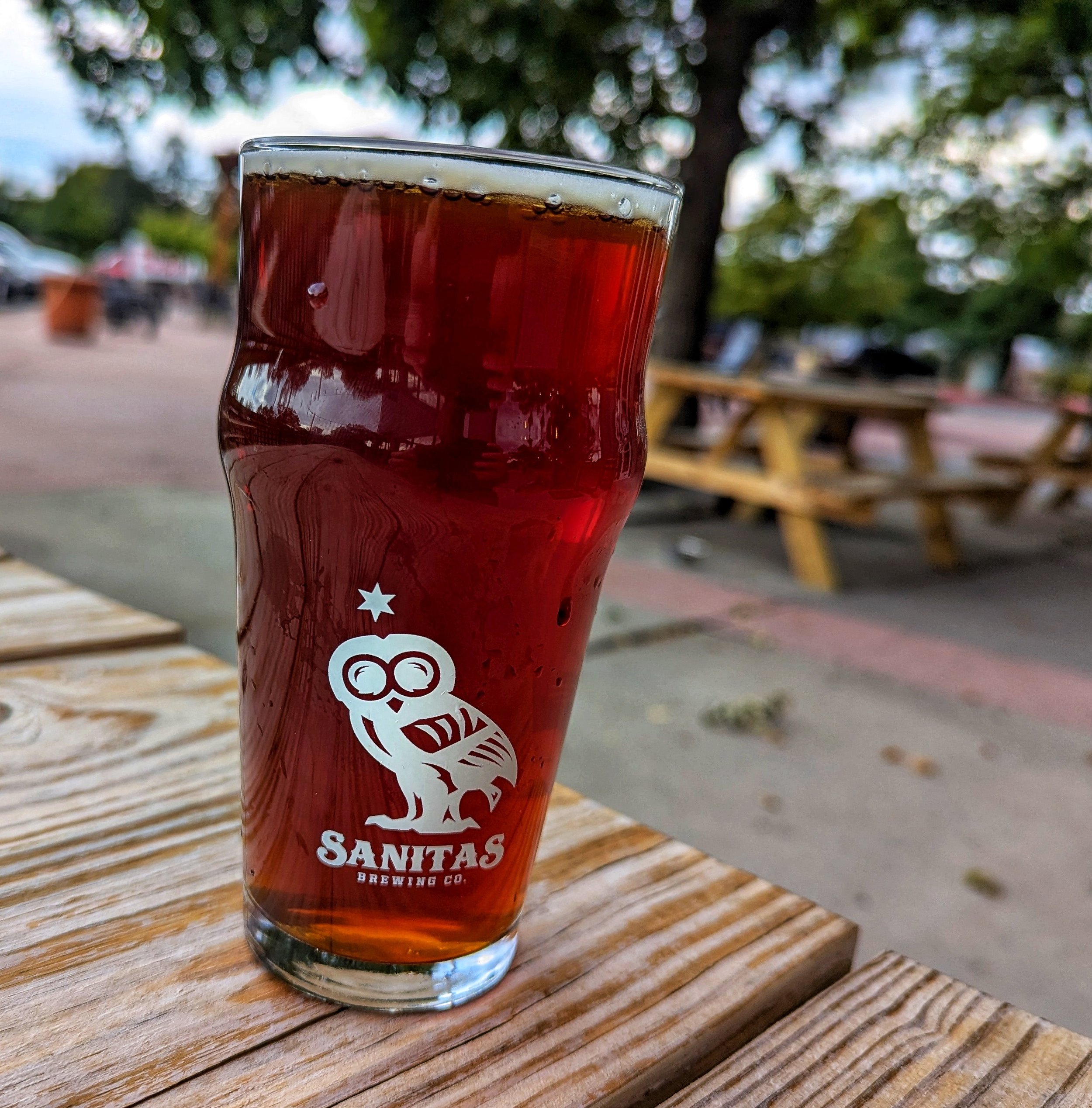 An Amber Ale at Sanitas Brewing in Arvada, Co.