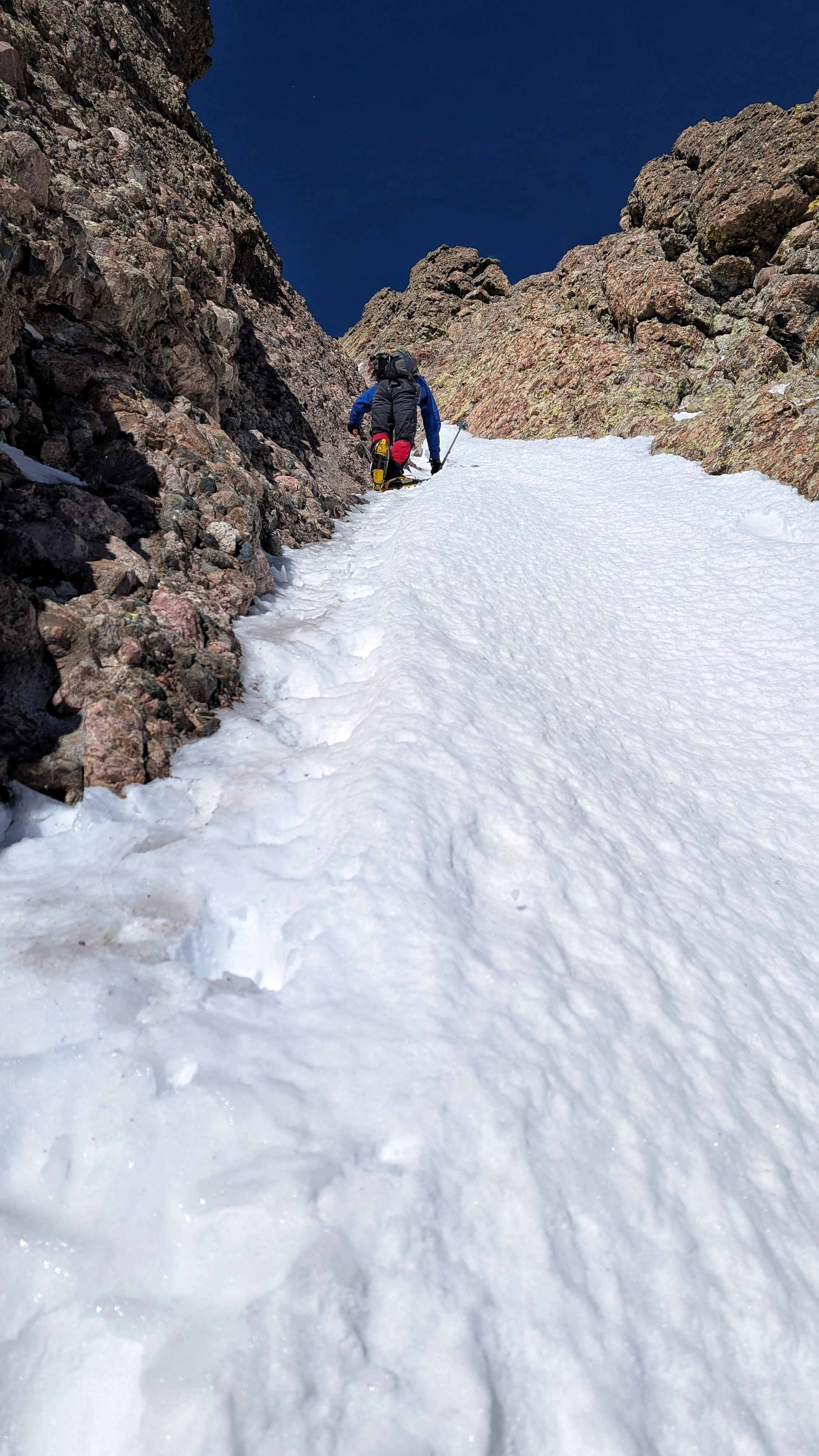 Prakash descending the water ice