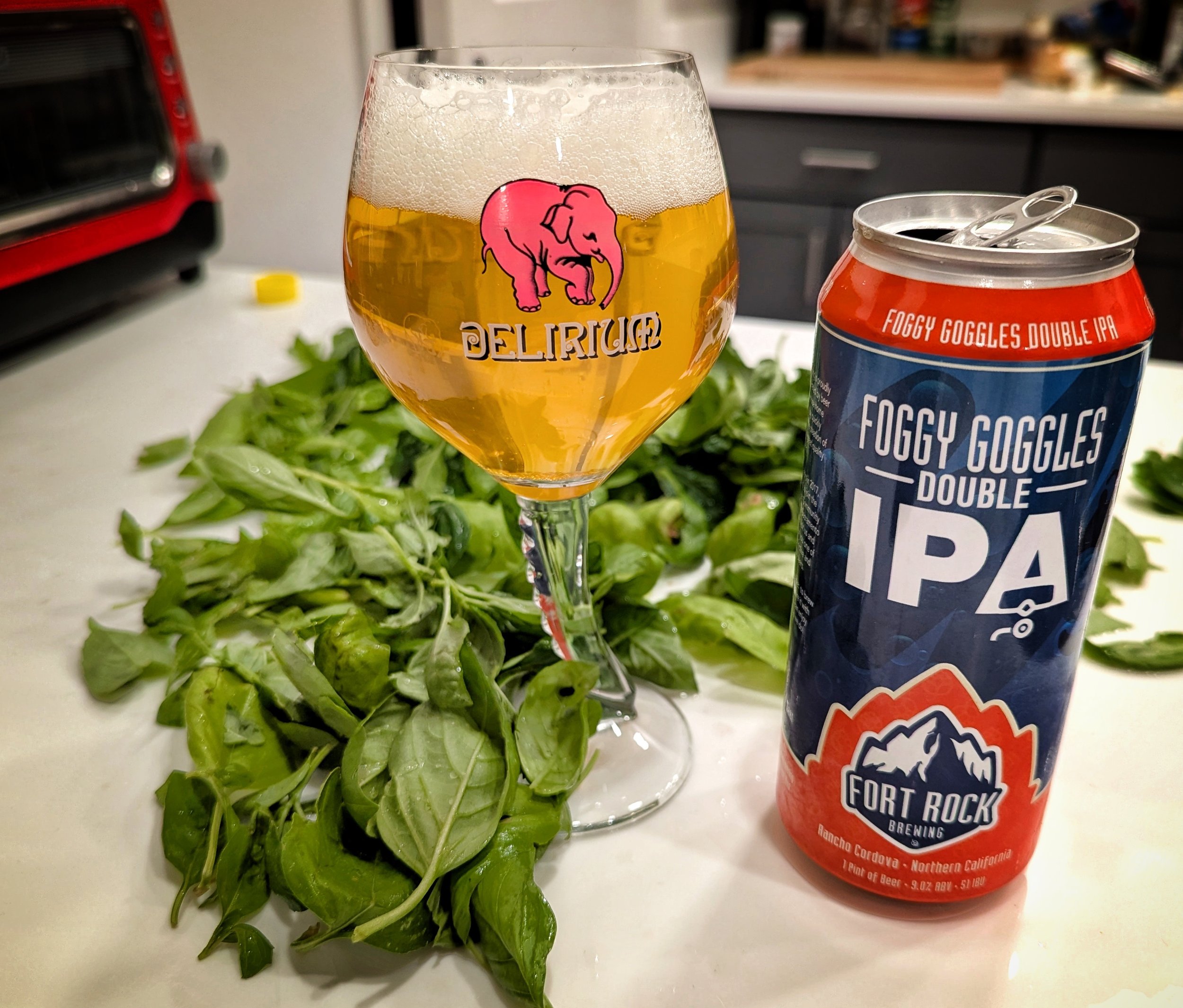 Compliments of my good friend, Sergio in Sacramento, Ca. And fresh basil from my garden.