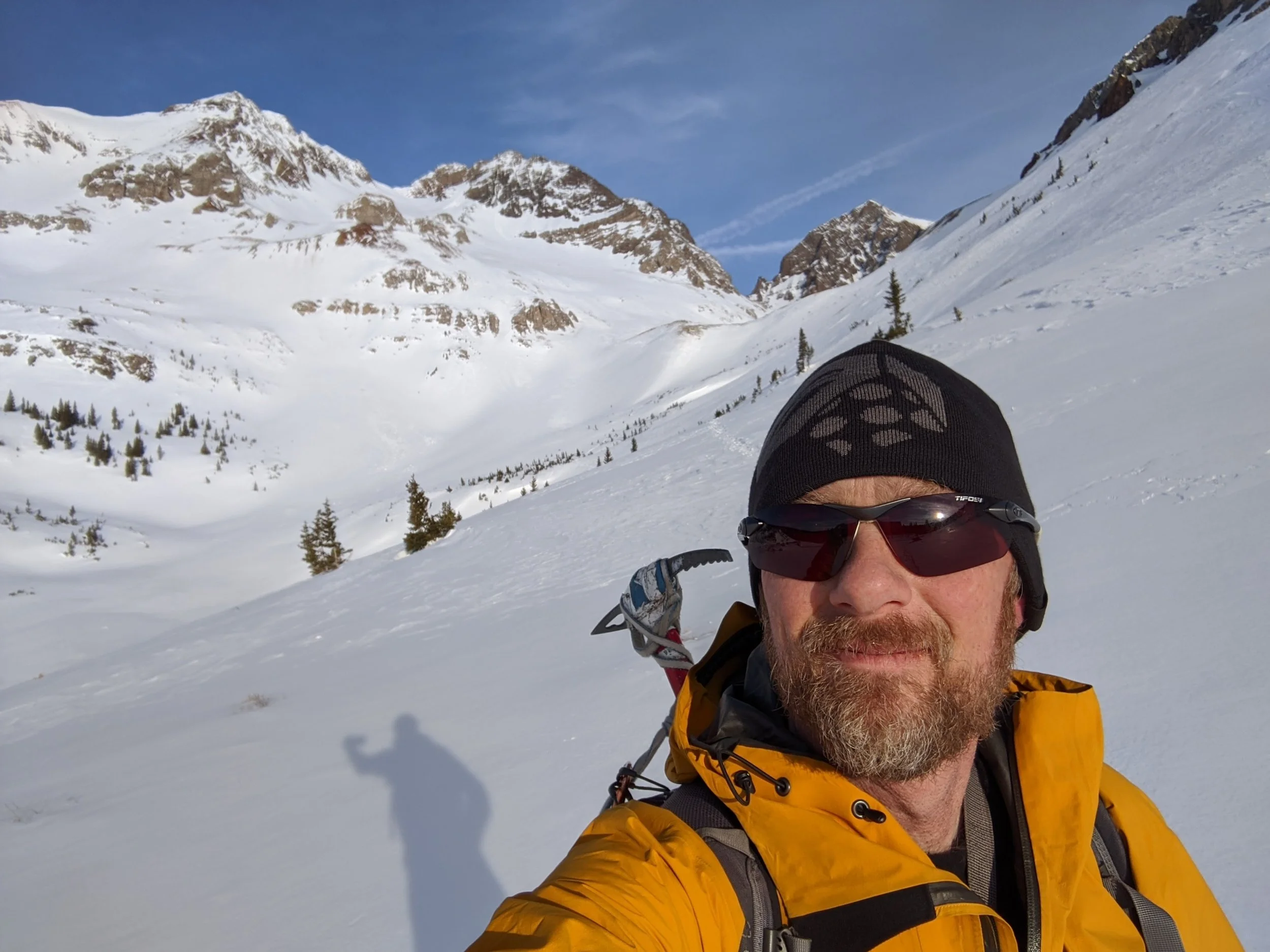 Selfie in the morning while traversing