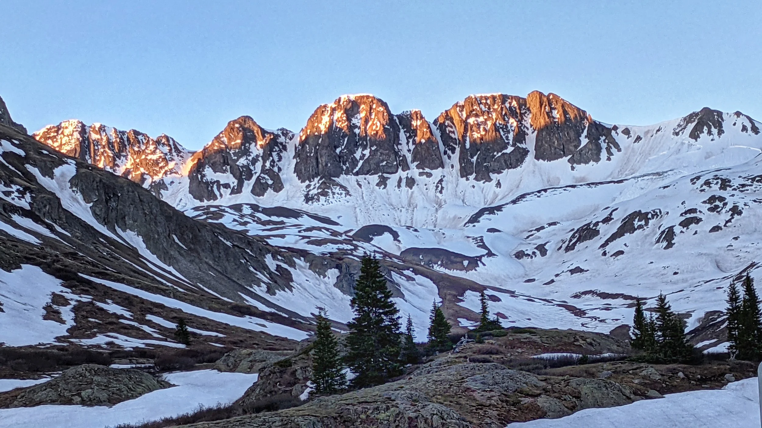 Alpenglow on American Peak