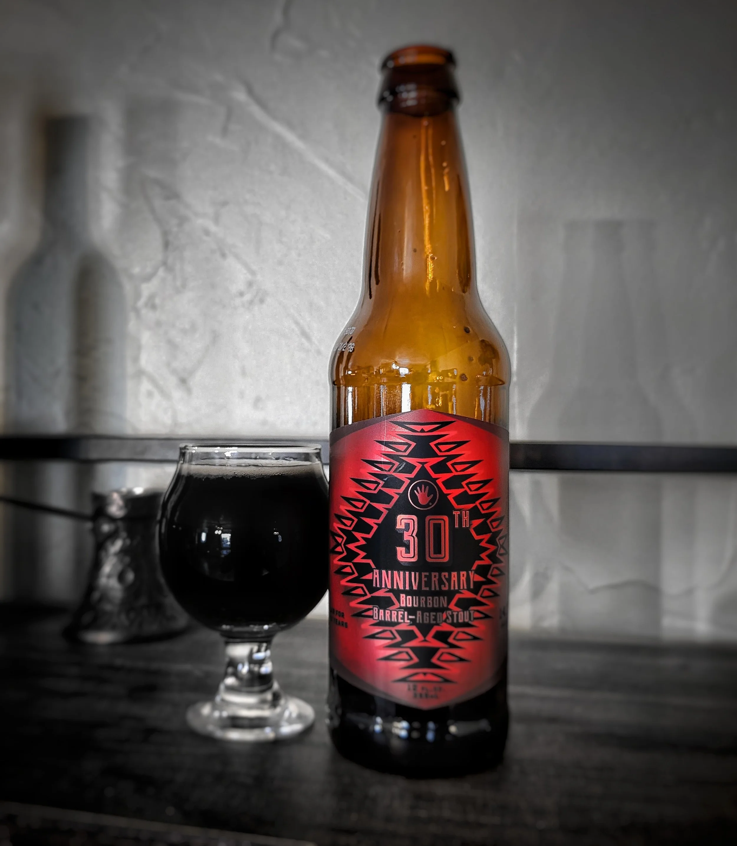 Left Hand Brewing is a staple in Colorado. And their 30th Anniversary barrel-aged stout is a-MAZING. Clocking in at over 10%, this is a great barrel, Russian Imperial Stout.  