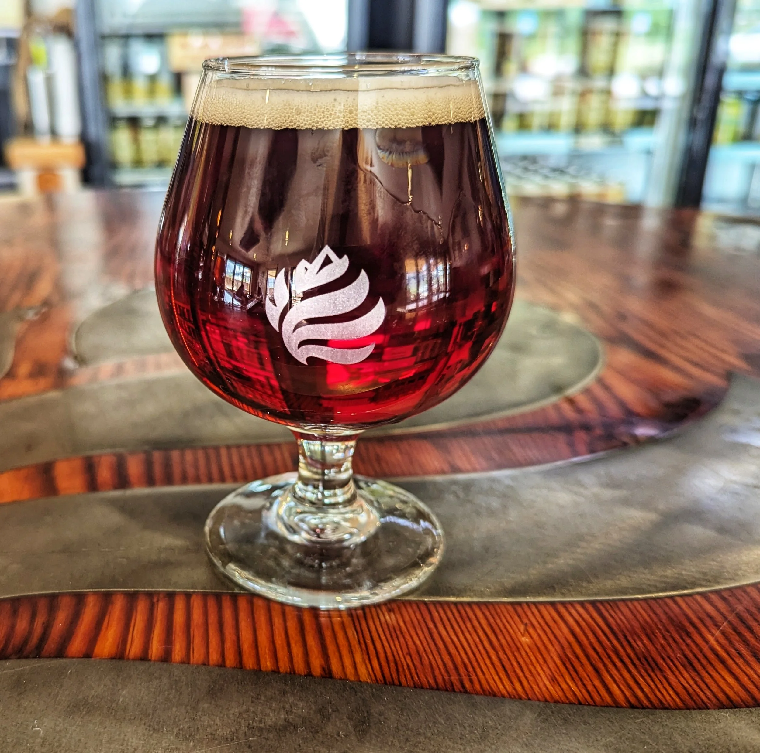 Enjoying some deliciousness at Elevation Brewing in Poncha Springs, Colorado