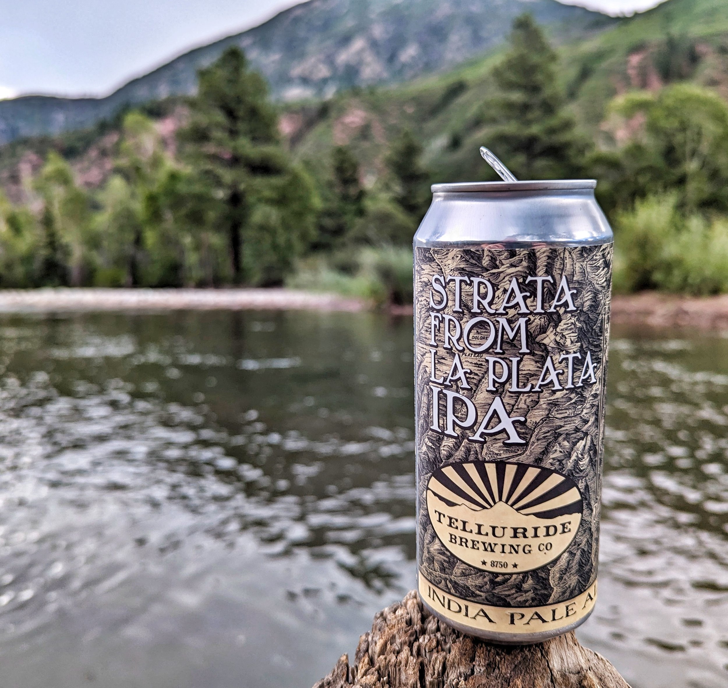 I love Telluride Brewing and have never seen this one before. So naturally, I HAD to pick up a can. Took a break to enjoy, Strata from La Plate on the Crystal River outside Crystal, Colorado.