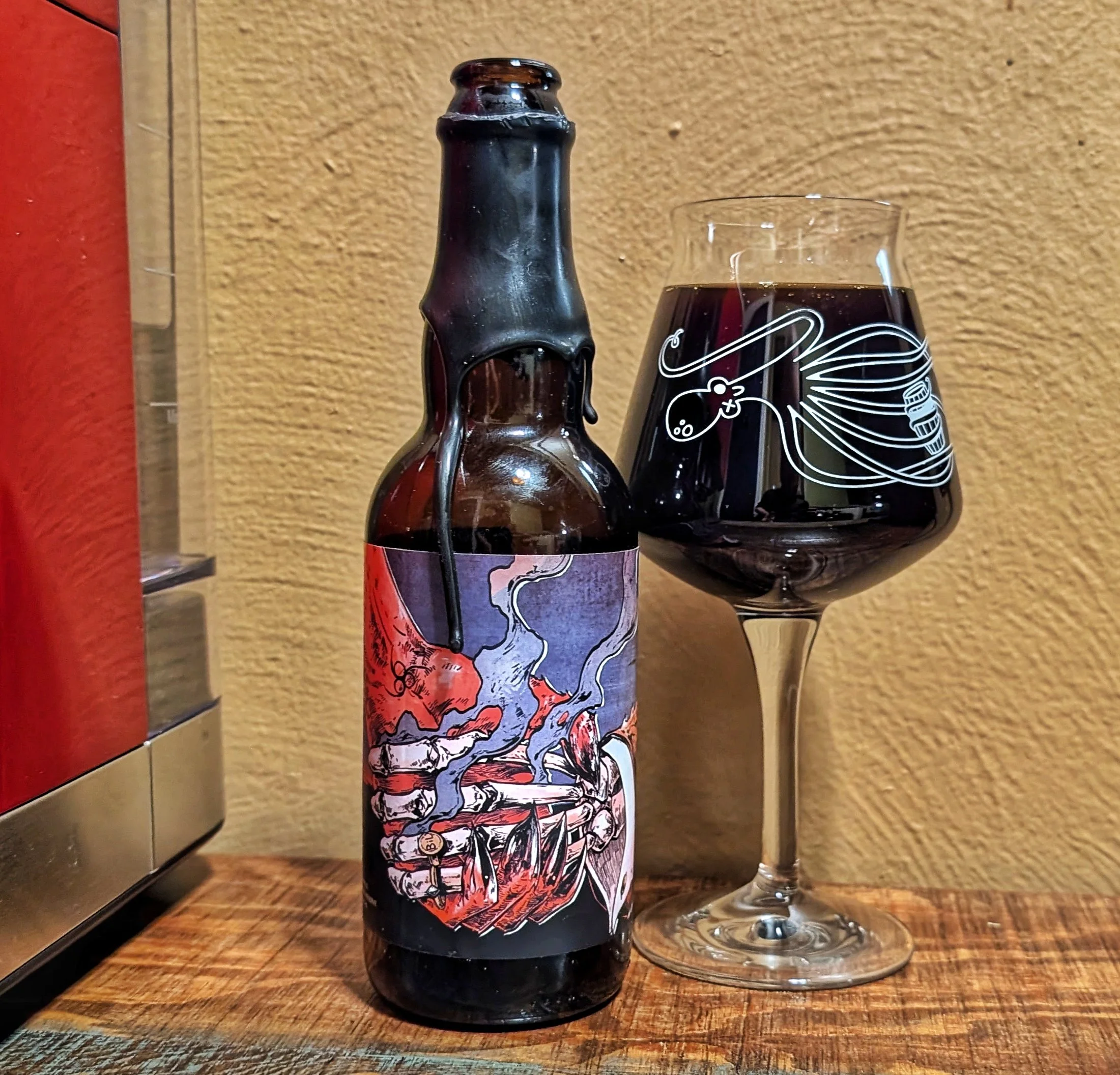 Anchorage Brewing biggest, bad-boy, "A Deal with the Devil." A triple-oaked, aged barleywine. I paid $94 for this bottle. 
Was it good? Absolutely. 
Was it worth it? Absolutely not. 

This beer is PROOF that if you want to increase interest in a prod