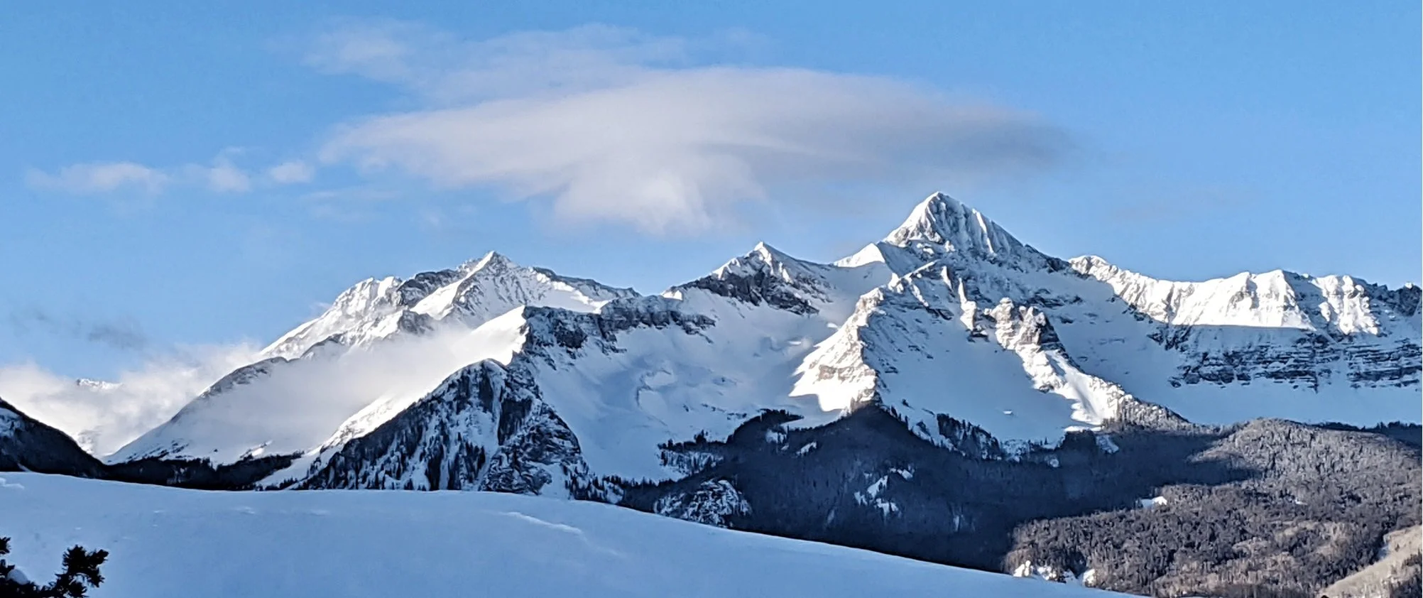 Wilson Peak (14,021') from Highway 145