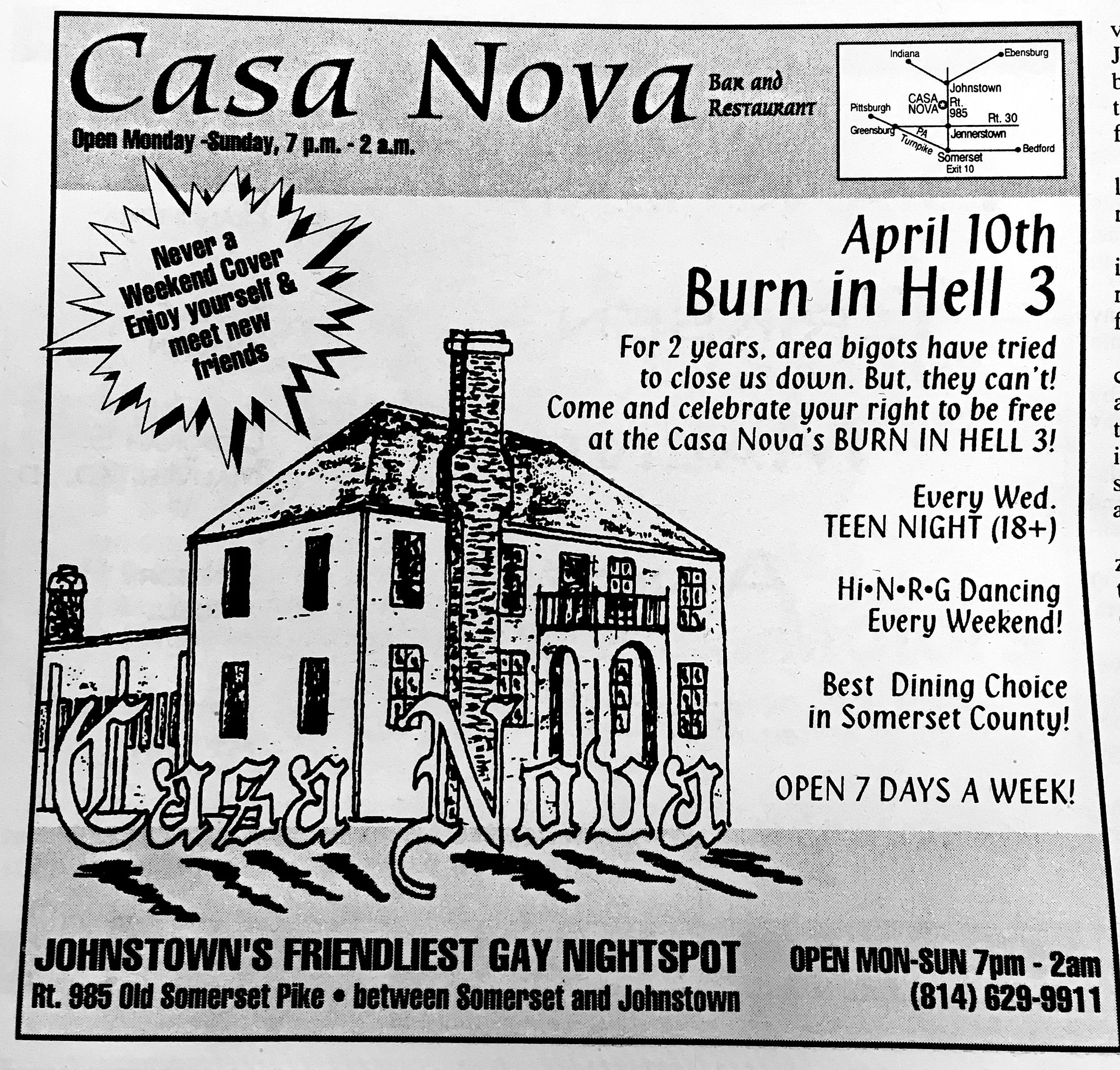 Casa Nova in Somerset County, PA was protested by Anabaptists and the KKK for years on end in the late 1990s