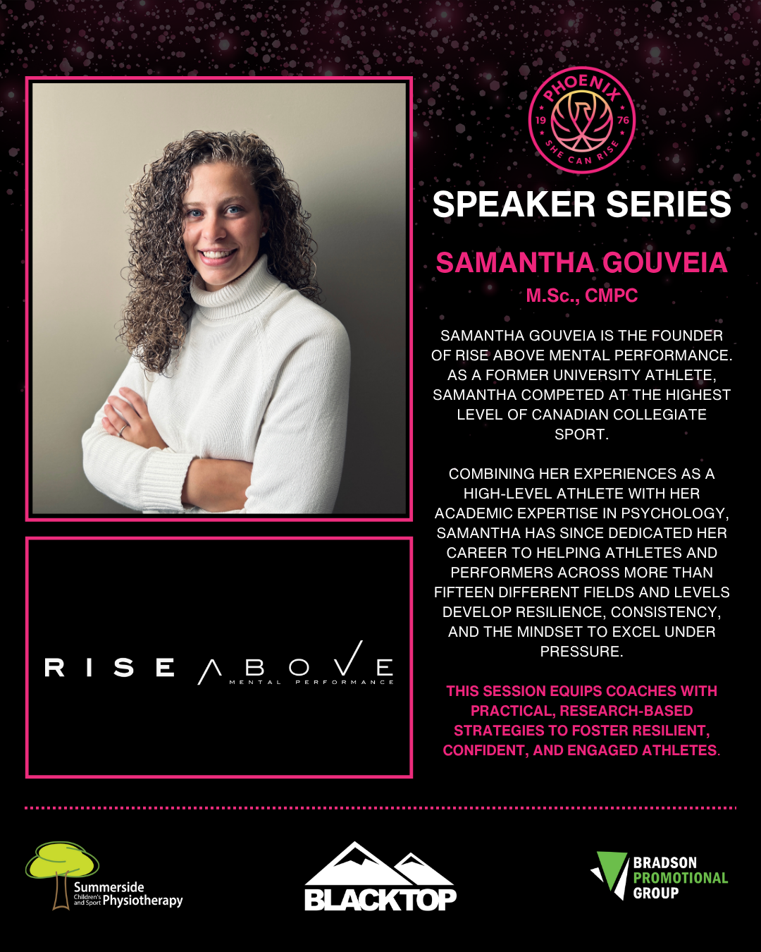 She Can Rise (2025-26) - Samantha Gouveia        (Rise Above Mental Performance)