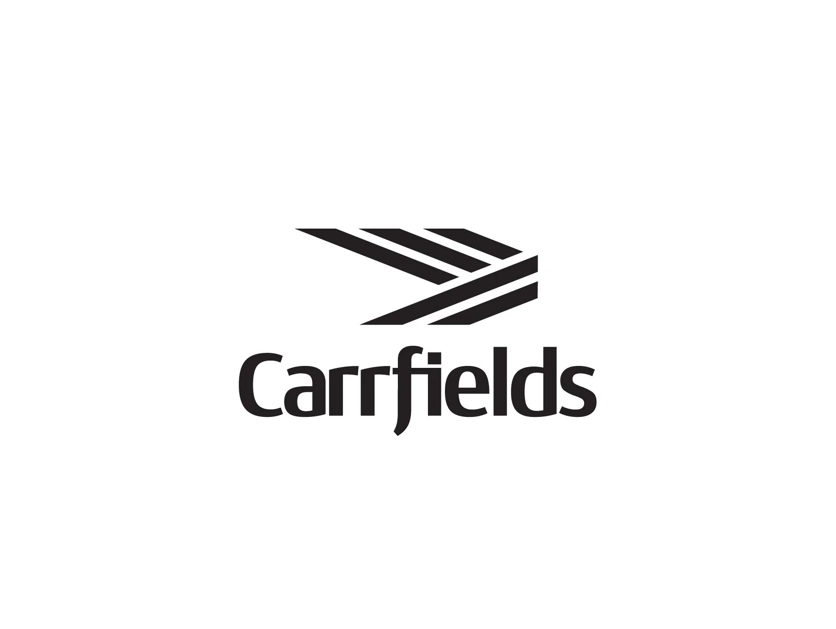 The Carrfields logo featuring a black and white stylized graphic and the word 'Carrfields' in bold black letters.