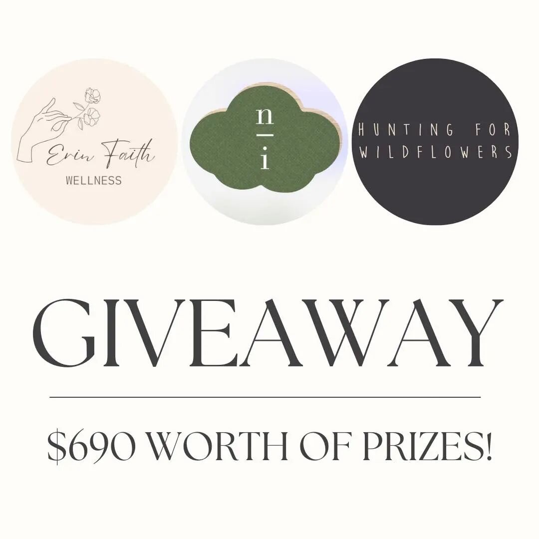 I am thrilled to announce a wonderful giveaway I am hosting with @erinfaithwellness and @huntingforwildflowers for one lucky person to WIN a beautiful prize pack valued at $650!

The price pack includes:
1 x virtual sleep + settling consultation, inc