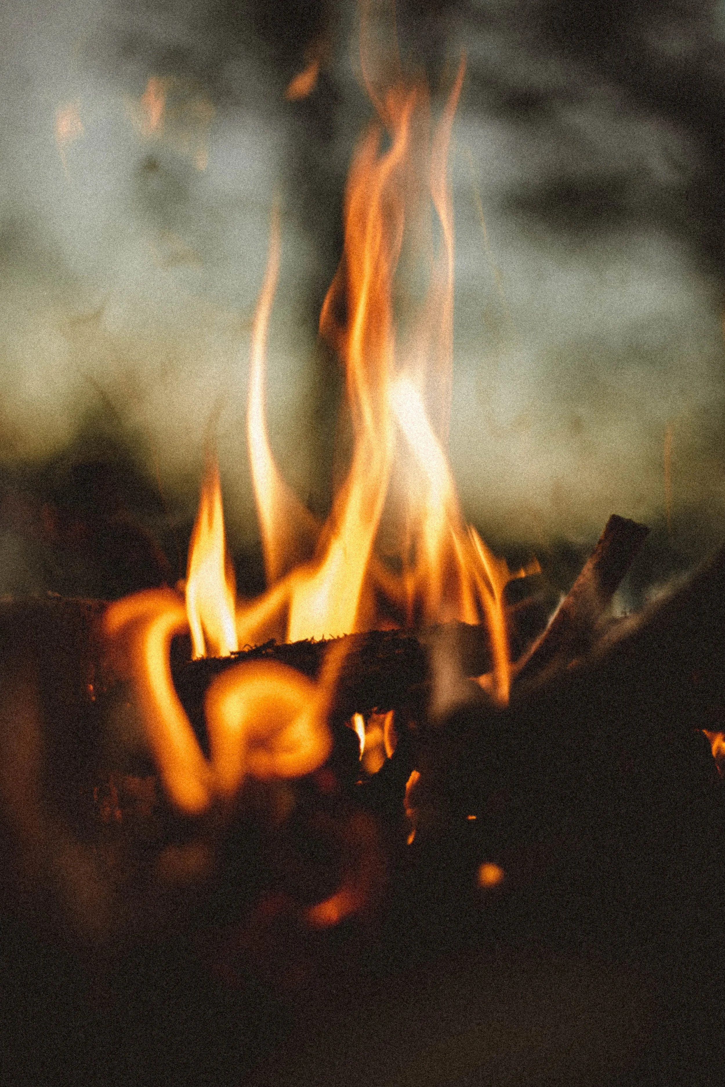 a small fire