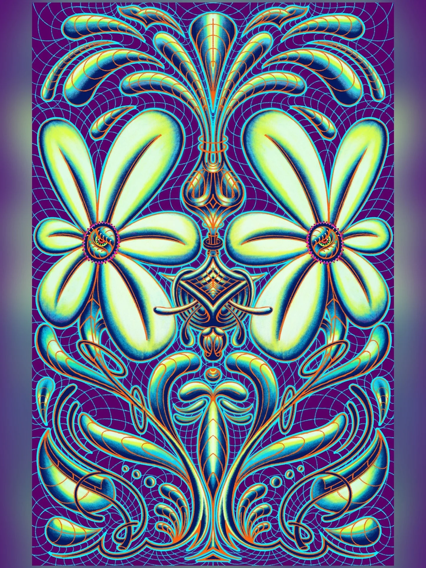 Still don&rsquo;t have a name for this piece but I love how she turned out! 
What ya&rsquo;ll think? 
-
23 long hours created on Procreate. 
-
#art #procreate #illustration #psychedelic #visions