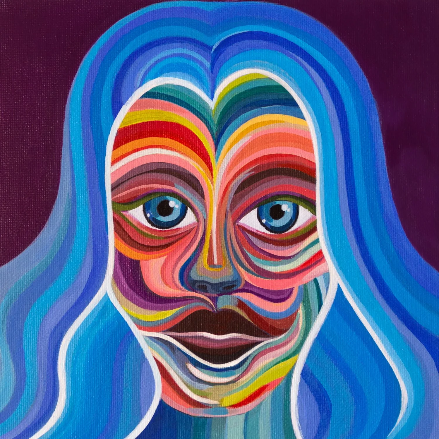 Love For Color – expressive painting celebrating the emotional power of bold, vibrant color, by Juvy Torres