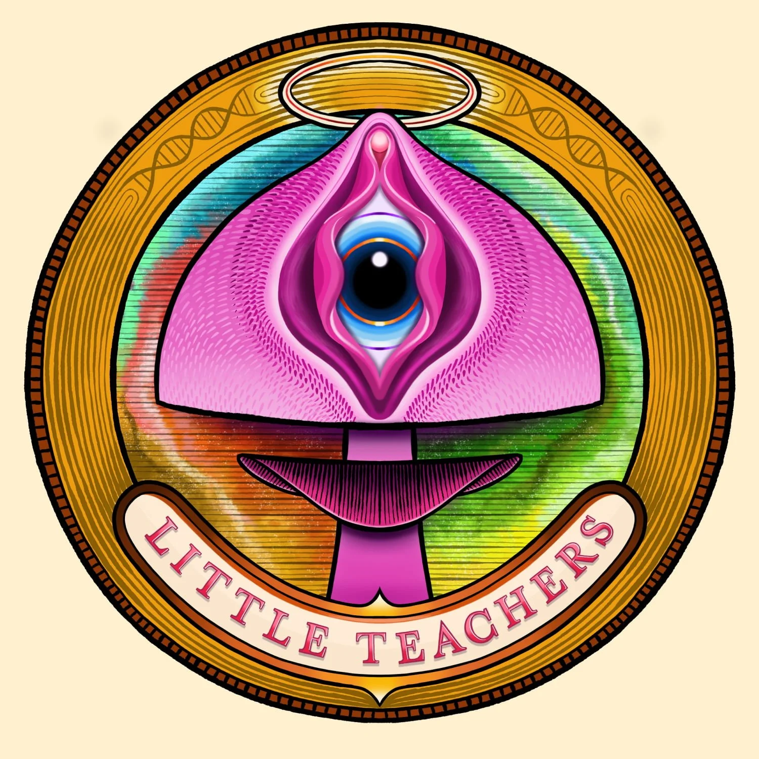 Little Teachers – whimsical digital illustration celebrating nature's small but wise teachers, by Juvy Torres