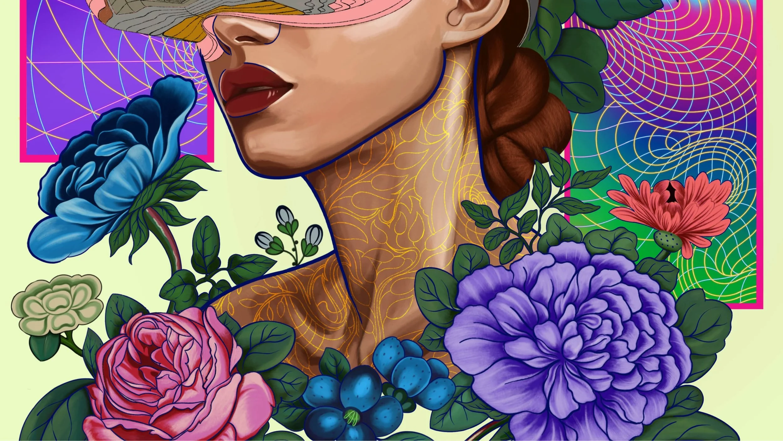 Digital illustration hero banner – vibrant Procreate artwork by Juvy Torres, illustrator