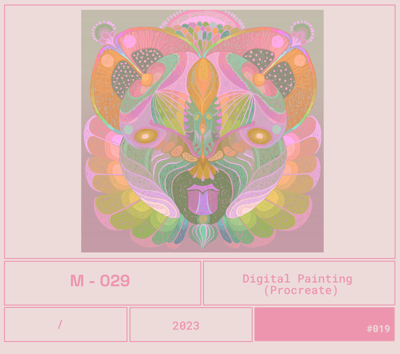 Un dibujo digital de una mariposa con colores pastel y detalles intricados, en estilo artístico digital.