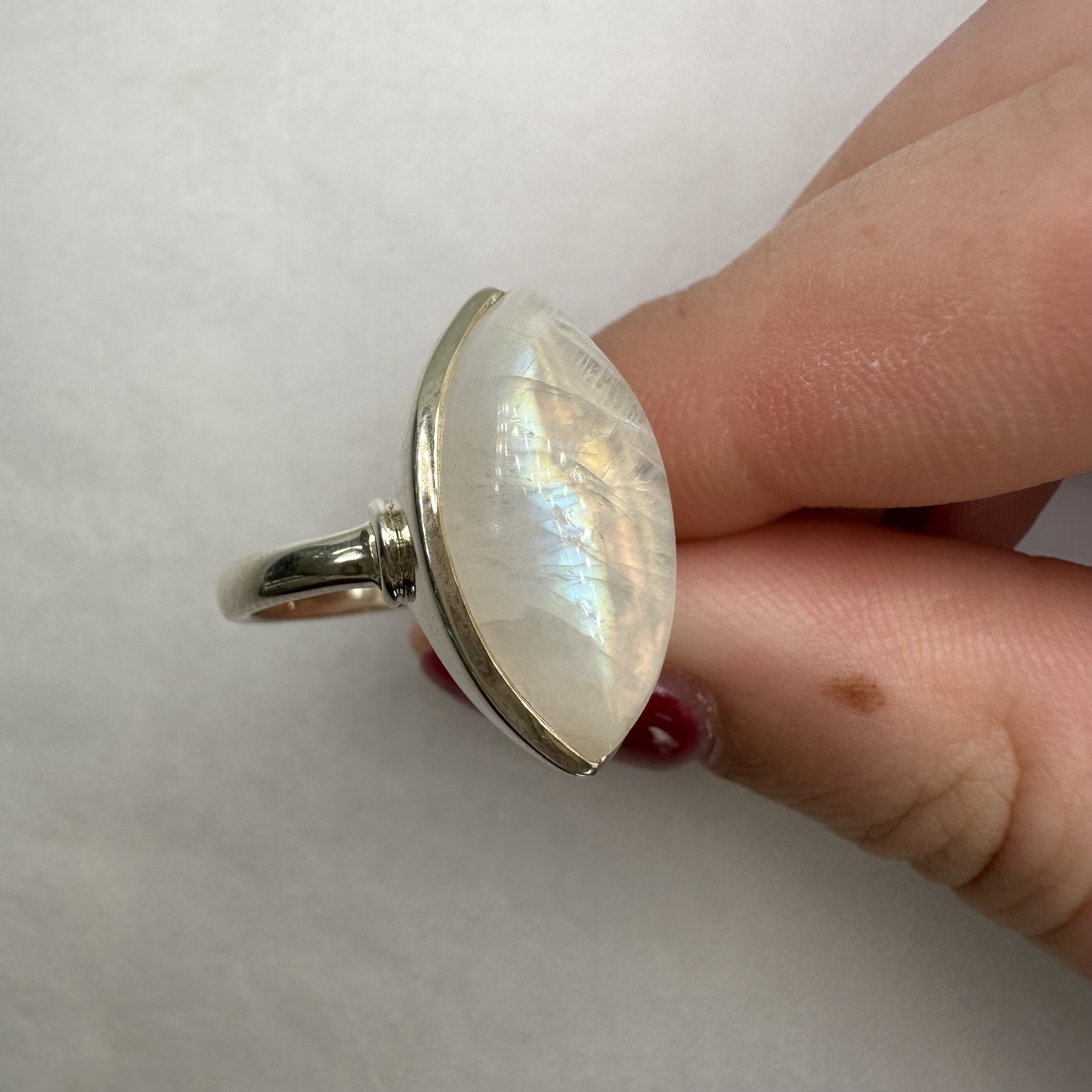 Marquise Moonstone Ring