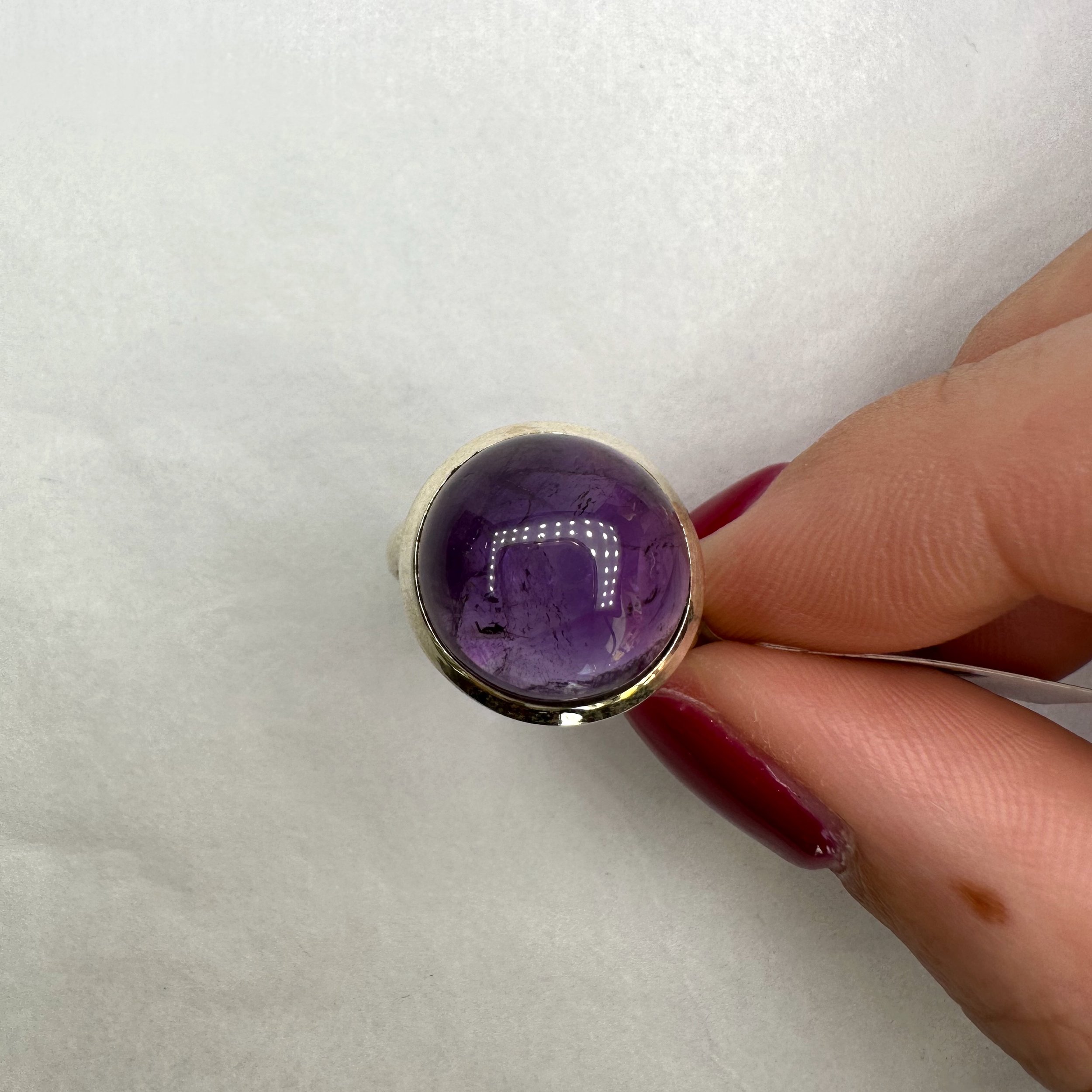 Round Amethyst Ring