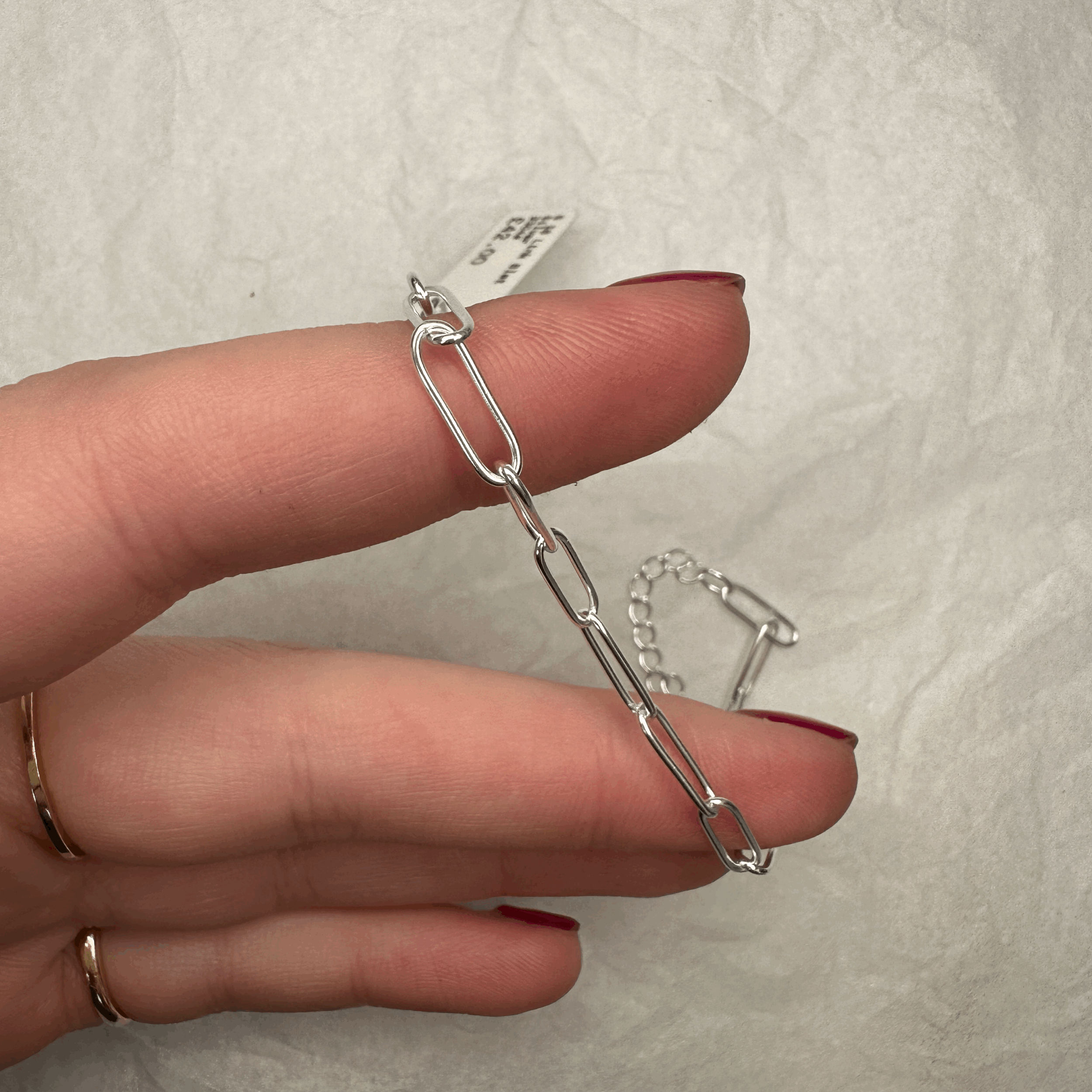 Paper Clip Chain Bracelet