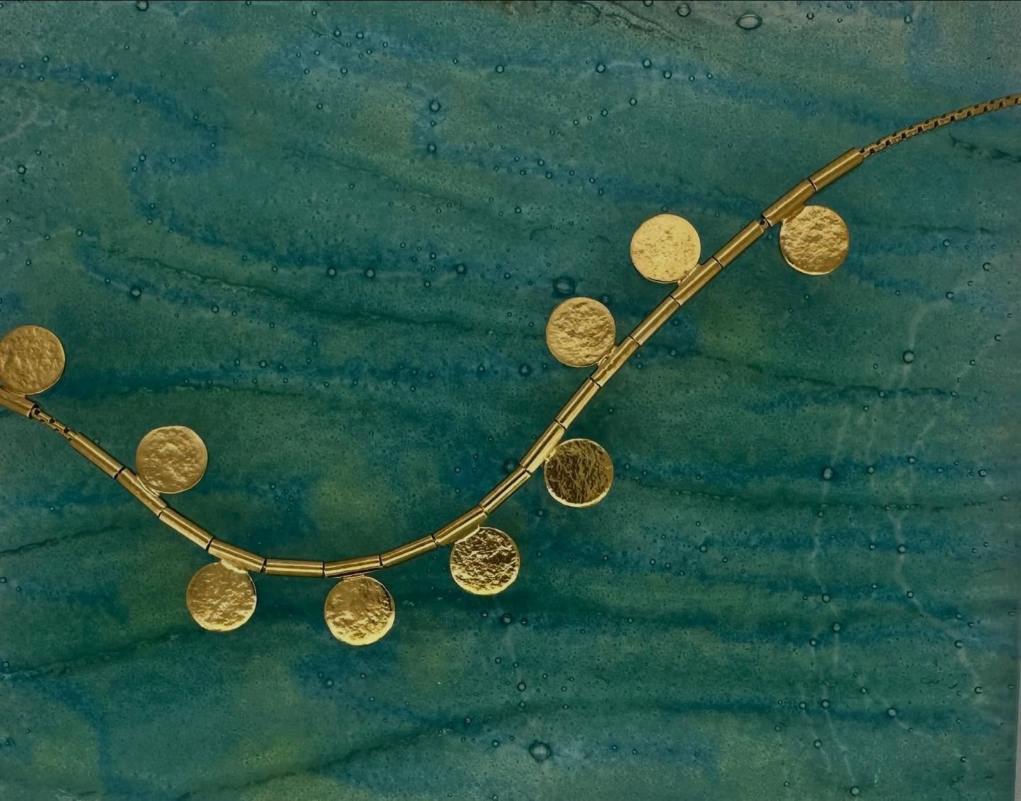 We ❤️ @caratonkin 
Her jewellery has such beautiful texture and movement, pop in and see the rest of the collection! 
Disc necklace, &pound;108