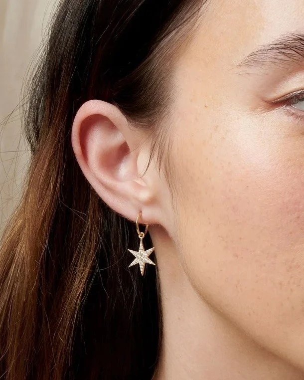 Possibly the sweetest earrings of all time... 🌟
Really excited to be stocking @zoeandmorgan at Wink- pop in and check out the rest of the collection! 

100% recycled 9k Yellow Gold
Stone: 19 White Diamonds
Total Diamond Weight 0.282ct
Colour: H
Clar