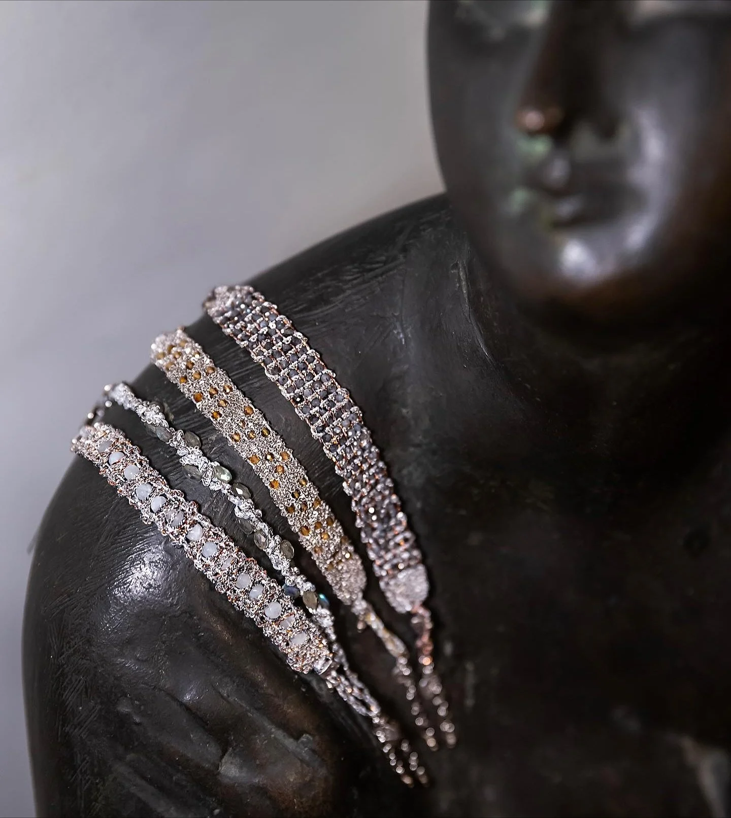 We are super excited to show off our new @daggioielli jewellery! Pop in and see 👀 prices from &pound;79 
&bull;woven chain
&bull;semi precious stones
&bull;stunningggg
&bull;excellent christmas pressie