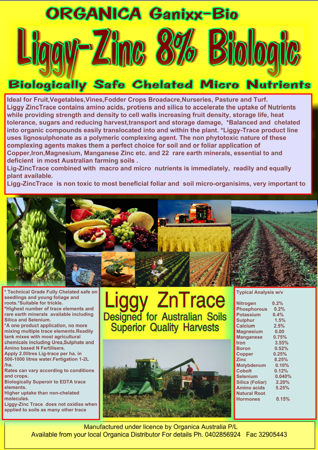 Organica Bio Ag Liggy Zinc Trace