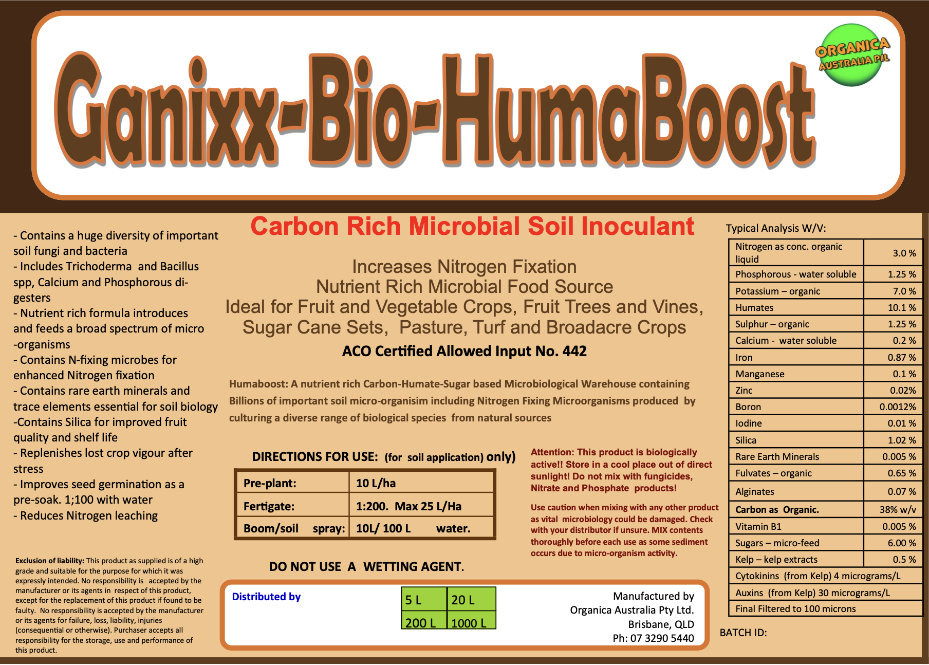 Organica Bio Ag HUMABOOST