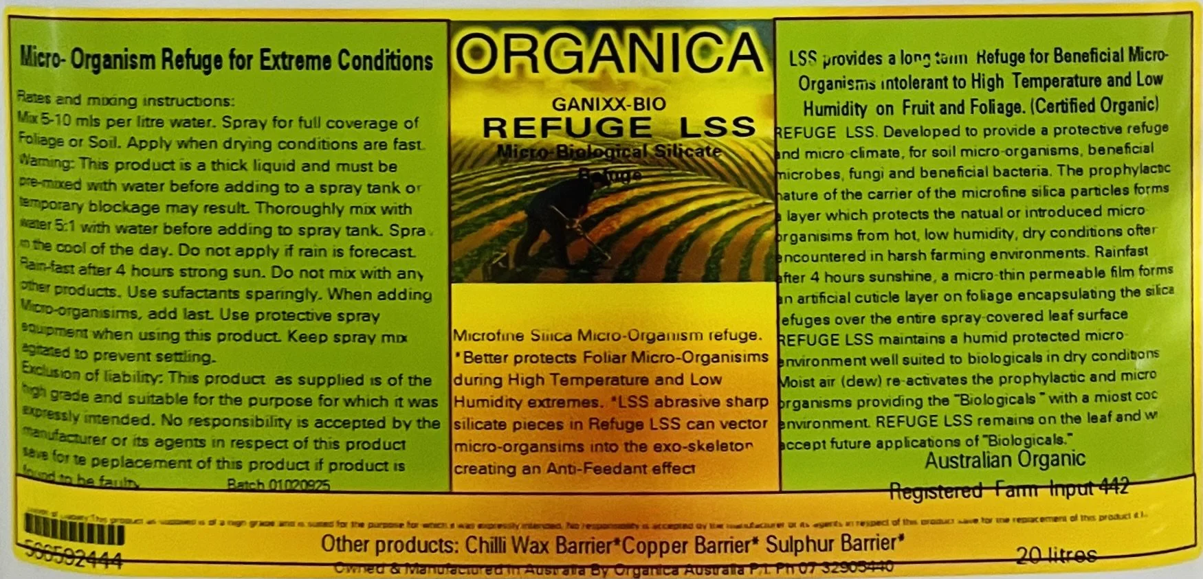 Organica Bio Ag REFUGE LSS