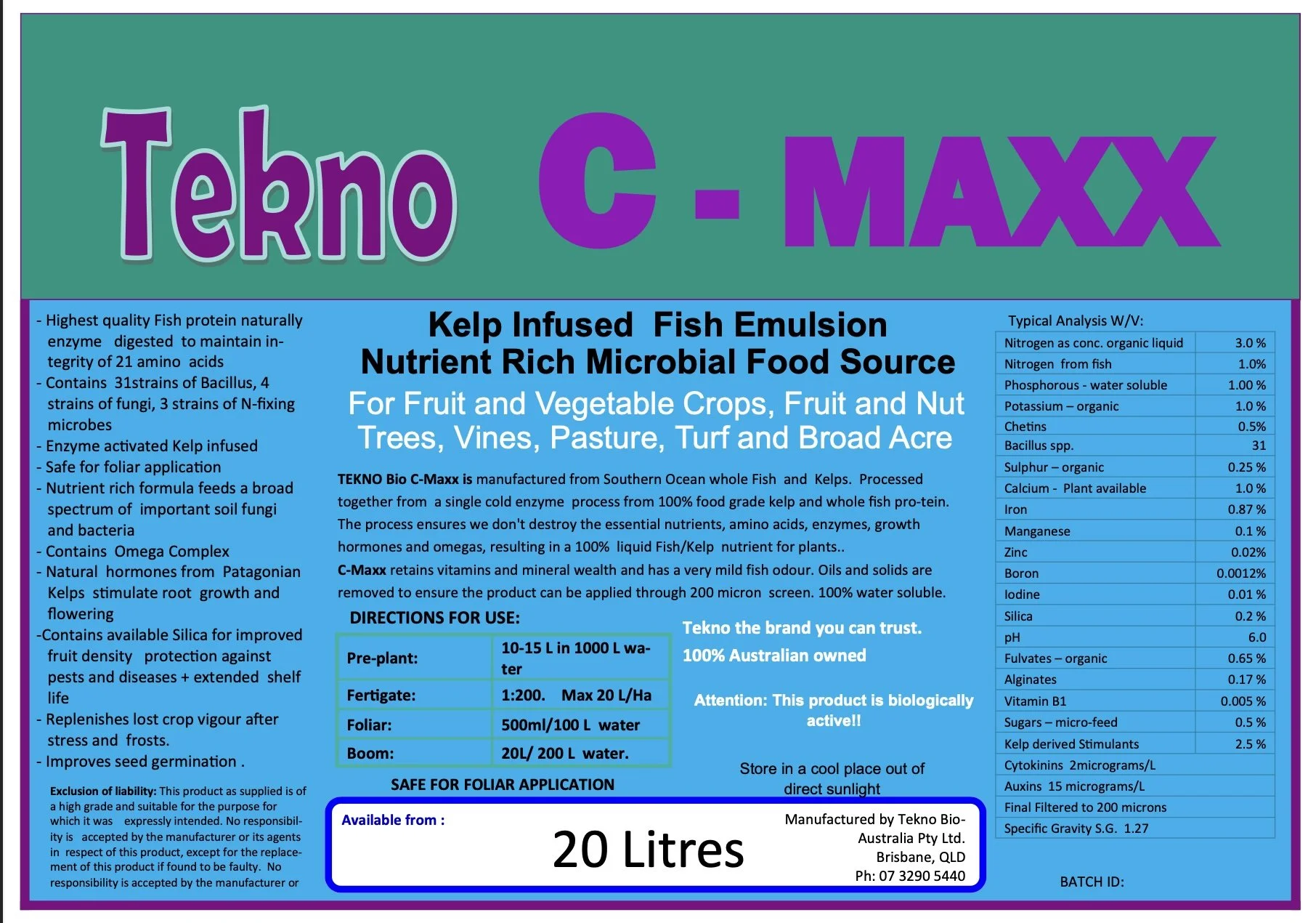 Organica Bio-Ag C-Maxx