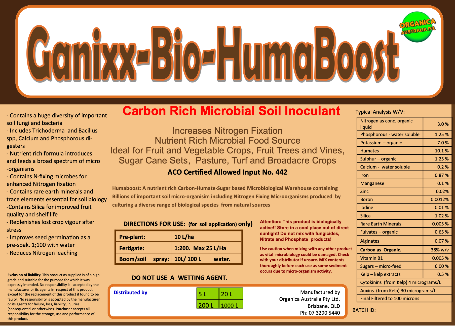 Organica Bio Ag Humaboost