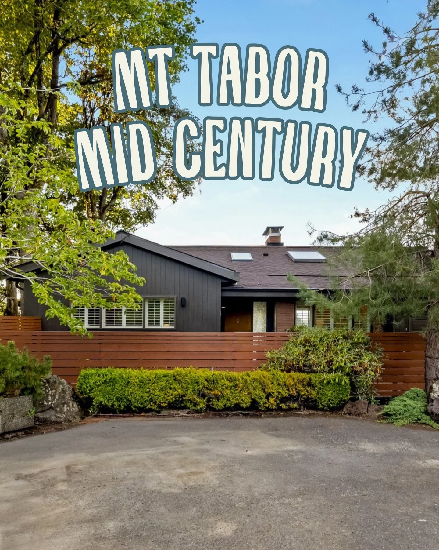 All the right bits remain from this 1961 Mt. Tabor Classic, including rich hardwood floors, wood cabinetry, huge view windows, tongue &amp; groove vaulted ceilings, 2 fireplaces, indoor grill &amp; built-ins.&nbsp;

Fast forward to 2025: new roof, gu