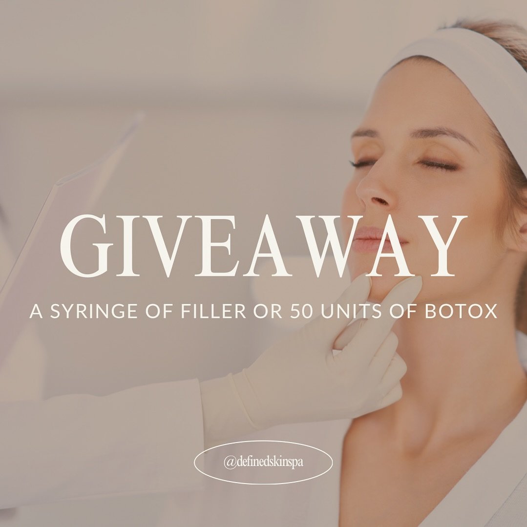 It&rsquo;s GIVEAWAY time!!! 
As a thank you to our amazing followers, one of you will win your choice of either 1 syringe of dermal filler OR 50 units of Botox!

How to enter:
🪩 Like this post , follow @definedbyamy and @definedskinspa 
🪩 Tag 3 fri